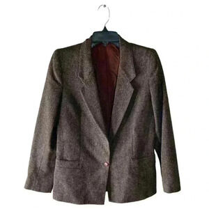 Tahari By Daniele O 100% Pure Wool Vintage Blazer Lined Size 10 Pockets Jacket